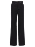 Rotate Birger Christensen High-Rise Twill Jeans — Black