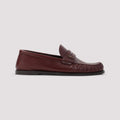 Leather Loafers Red