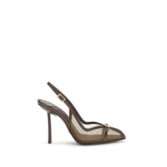 Women's Brown Calf Leather Bos Taurus Platform Pumps