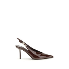 Women's Clivage Décolleté Slingback Heel Brown Calf Leather Bos