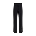 Women's Black Silk Casual Pants
