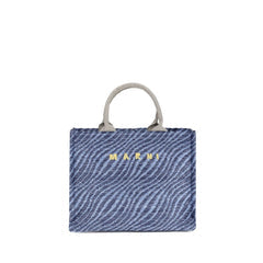 Women's Blue Nylon Shoulder Bag