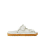 White Lamb Leather Sandals