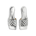 Silver Calfskin Sandals