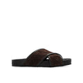 Men's Brown Lamb Leather Sandals