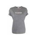 Women's Gray Elastane T-Shirt