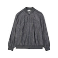 Women's Gray Virgin Wool Bomber Clothing