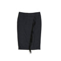 Women's Gray Virgin Wool Long Skirt