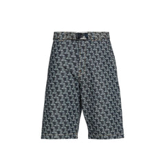 Men's Blue Cotton Shorts