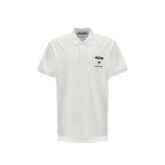 Men's White Cotton Polo Shirt
