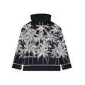 Men's Black Cotton Pattern Shirt