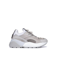 Women's Gray Vegan Leather Chunky Sneakers
