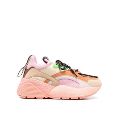 Women's Orange Polyethylene Chunky Sneakers