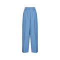 Women's Blue Linen Casual Pants