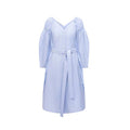 Women's Blue Cotton Casual Dress