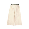Women's Beige Viscose Cropped Pants