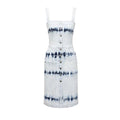 Women's Blue Polyester Casual Dress