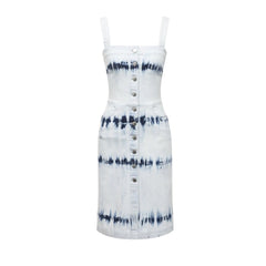 Women's Blue Polyester Casual Dress