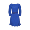 Women's Blue Viscose Casual Dress