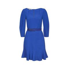 Women's Blue Viscose Casual Dress