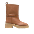 Women's Brown Polyethylene Ankle Boots