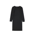 Women's Black Elastane Casual Dress