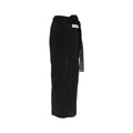 Women's Black Elastane Long Skirt