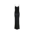 Women's Black Acetate Casual Dress