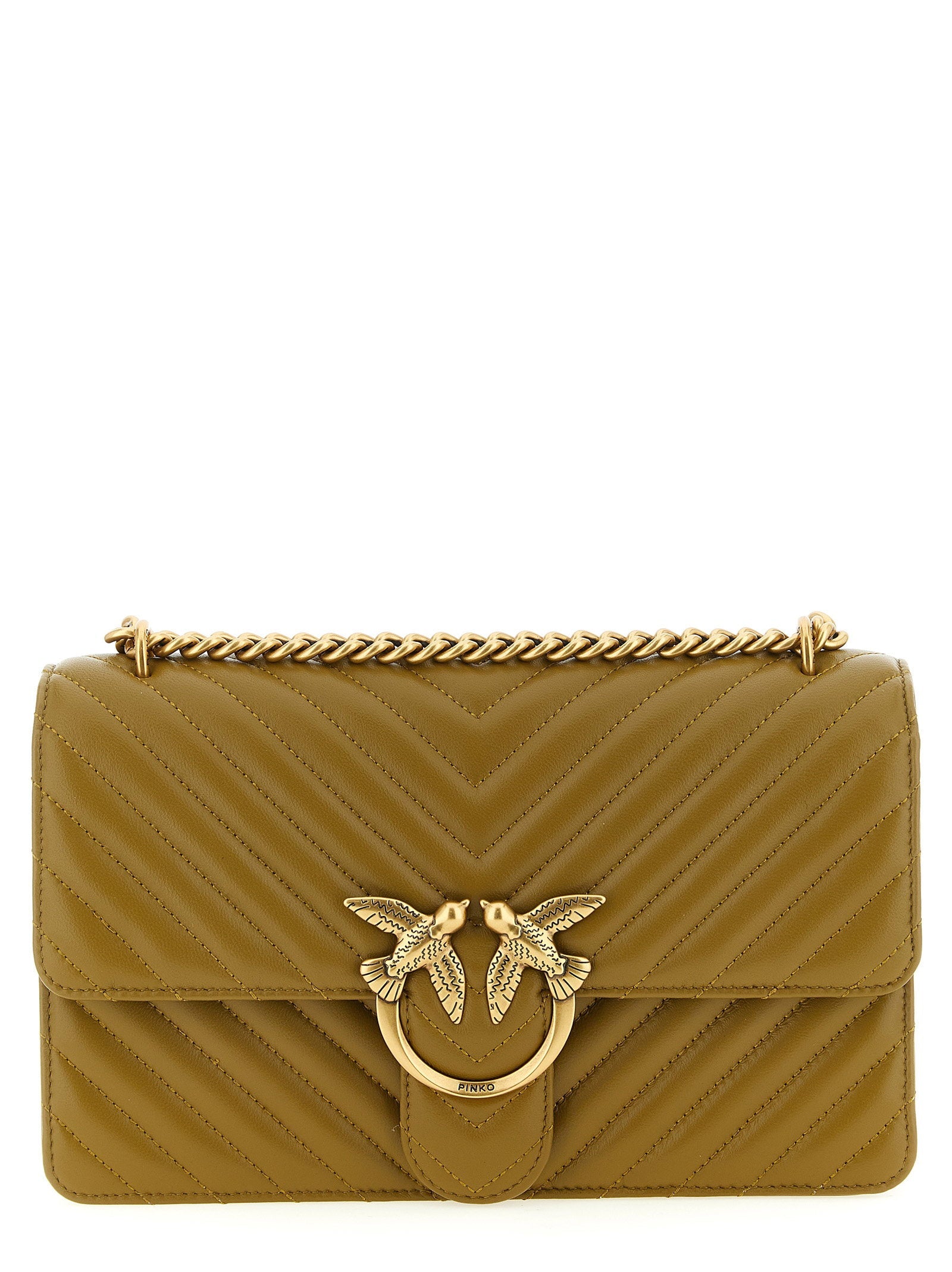 Pinko Crossbody Bag — Olive