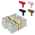 $100,000 2000 Series Stacks with Money Gun By Prop Money Inc.