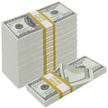 $100,000 Full Print 2000 Series Stacks By Prop Money Inc.