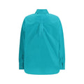 Blue Silk Dress Shirt