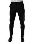 Men's Cotton Cargo-Pocket Trousers Black