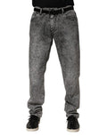 Men's Cotton Denim Jeans Gray Elastane