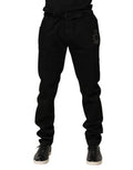 Black Sacred Heart Skinny Men Denim Jeans Cotton Elastane Clothing