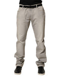 Men's Cotton Straight Denim Jeans Gray