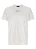 Camiseta Versace con logo bordado — Blanco