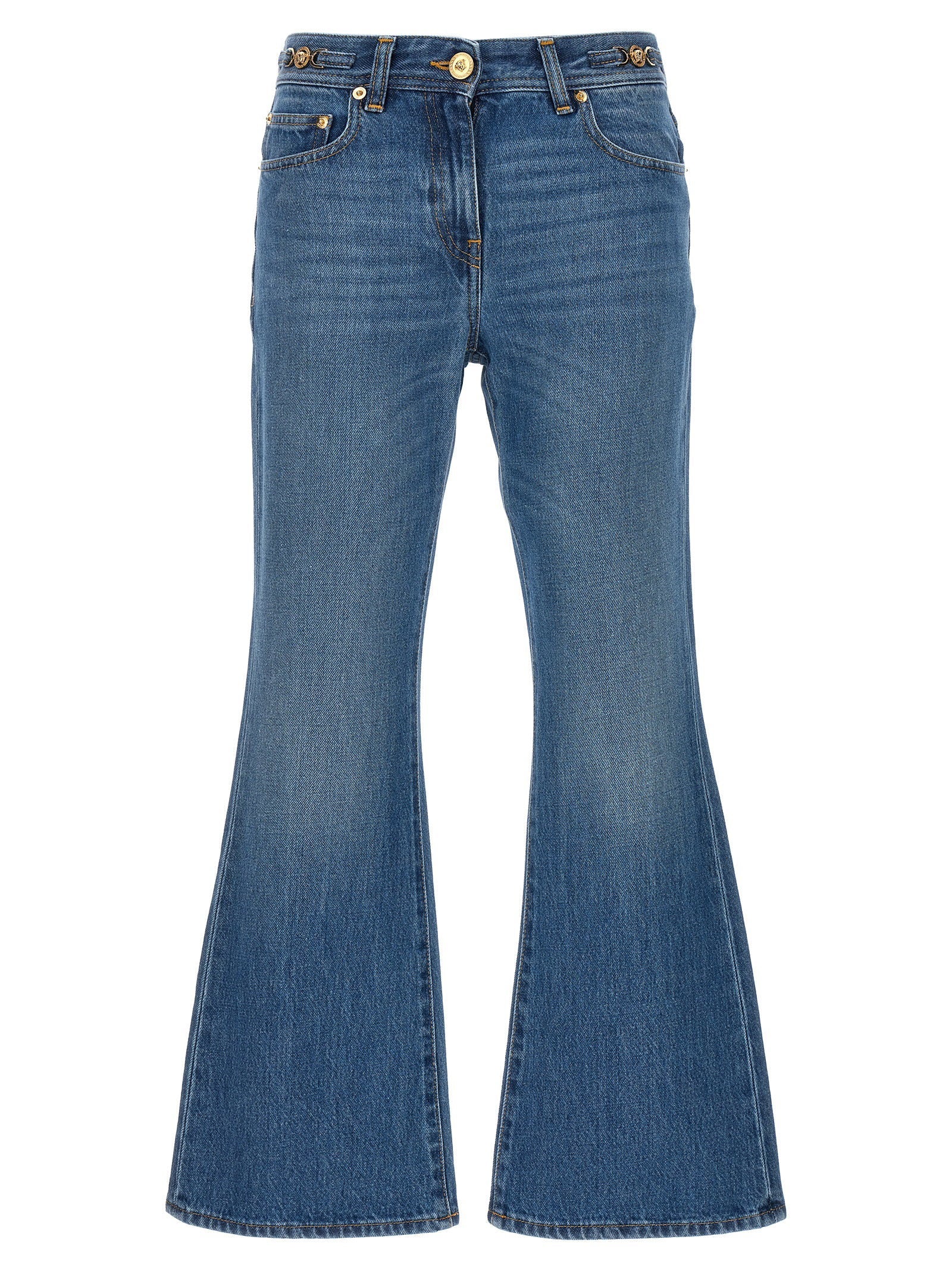 Versace Flared Denim Jeans — Blue