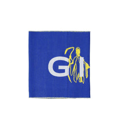 Men's Blue Silk Scarf