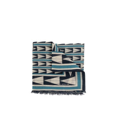Women's Blue Wool Scarf