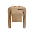 Women's Brown Wool Sweatshirt Clothing