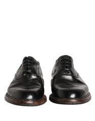 Men's Black Calfskin Leather Oxford Dress Shoes Calf