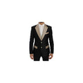 Men's Black Silk Blazer Clothing