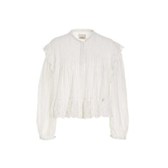 Women's White Viscose Top