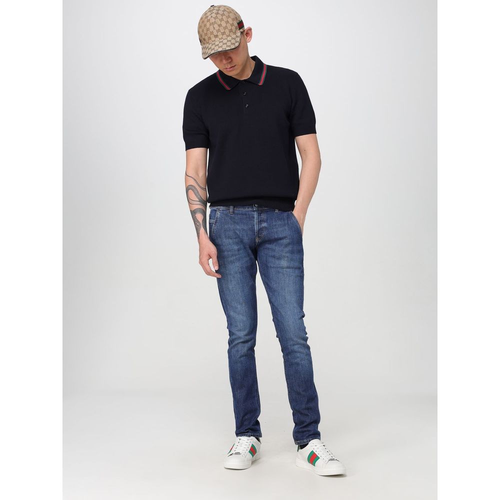 Beige Cotton And Leather Cap (Baseball Hat)