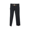 Women's Black Viscose Dress Pants