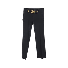 Women's Black Viscose Dress Pants
