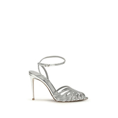 Women's Heel Silver Calf Leather Bos