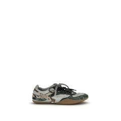 Women's Gray Recycled Polyester Athletic Sneakers