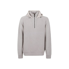 Men's Gray Wool Hoodie Clothing